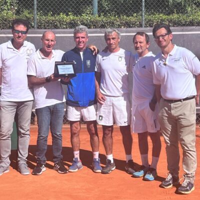 Tennis, l’Aniene finalista regionale nell’Over 45