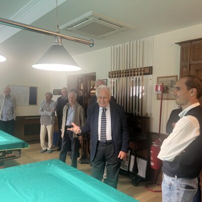 La "nuova" sala per il biliardo