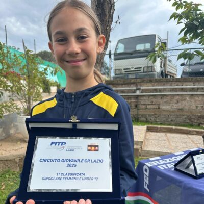 Tennis, l'under 12 Maria Carolina De Lillo vince al Kipling