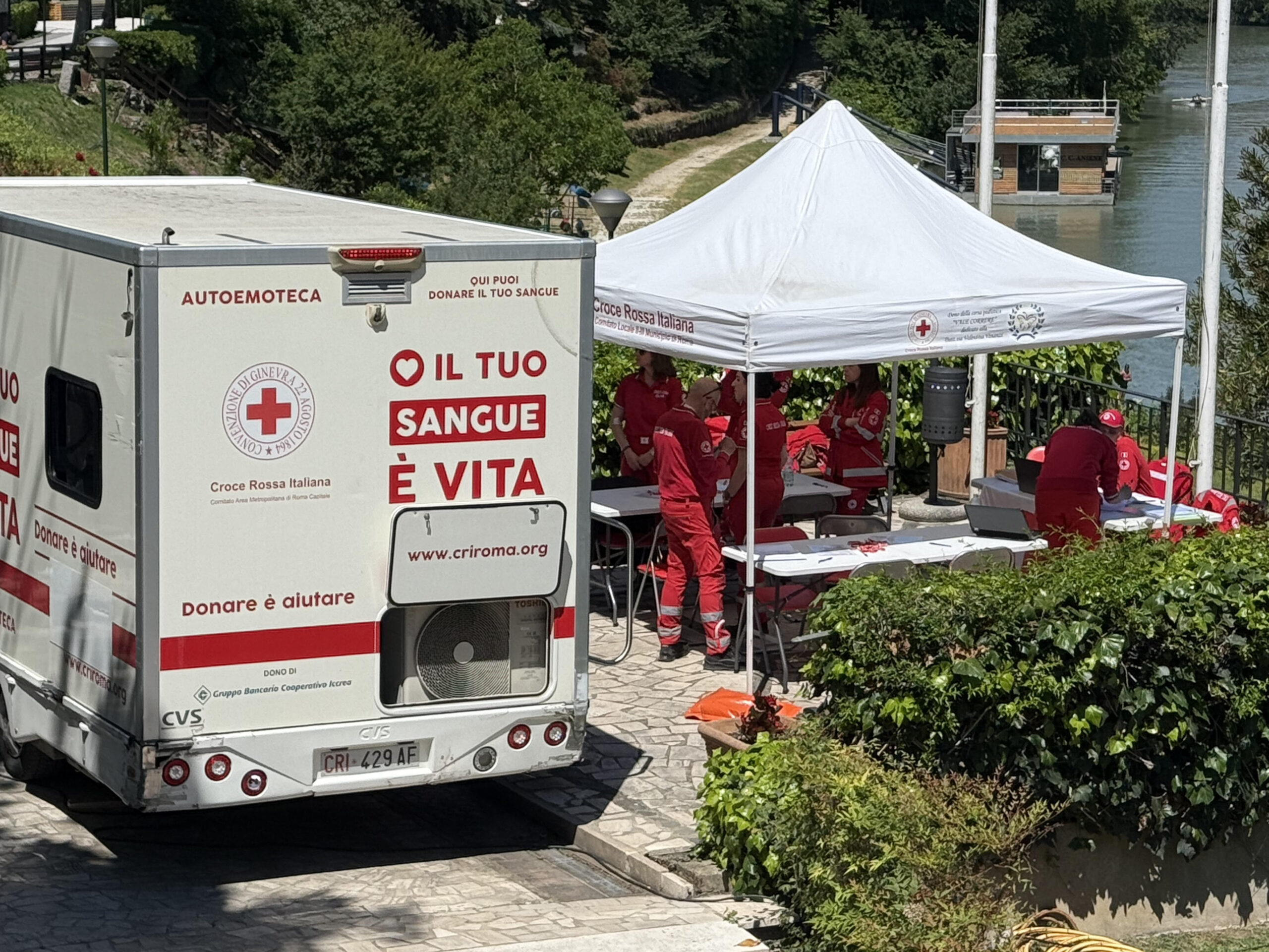 L’Aniene scende in campo con la Croce Rossa