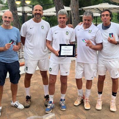 Tennis, l’Aniene terzo nella finale nazionale O45 lim. 4.3