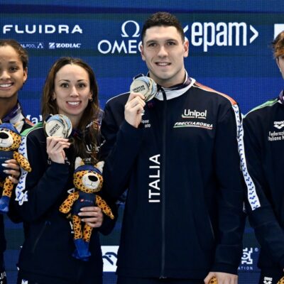 Nuoto, Silvia Di Pietro d'oro con la staffetta 4x50 mista mixed