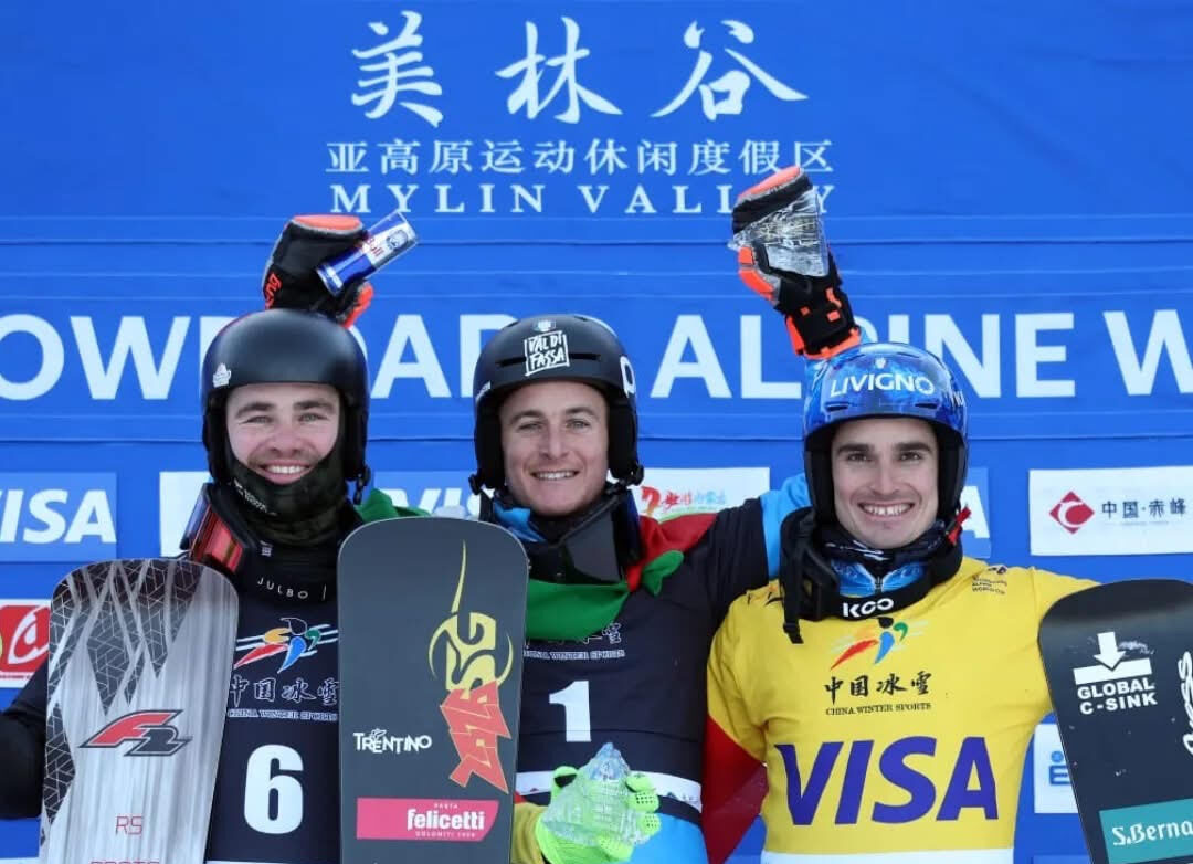 Snowboard, Mirko Felicetti vince in Coppa del Mondo: per lui podio numero 13