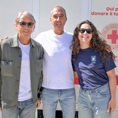 Benny Pilato e Roberto Mancini testimonial per la raccolta del sangue