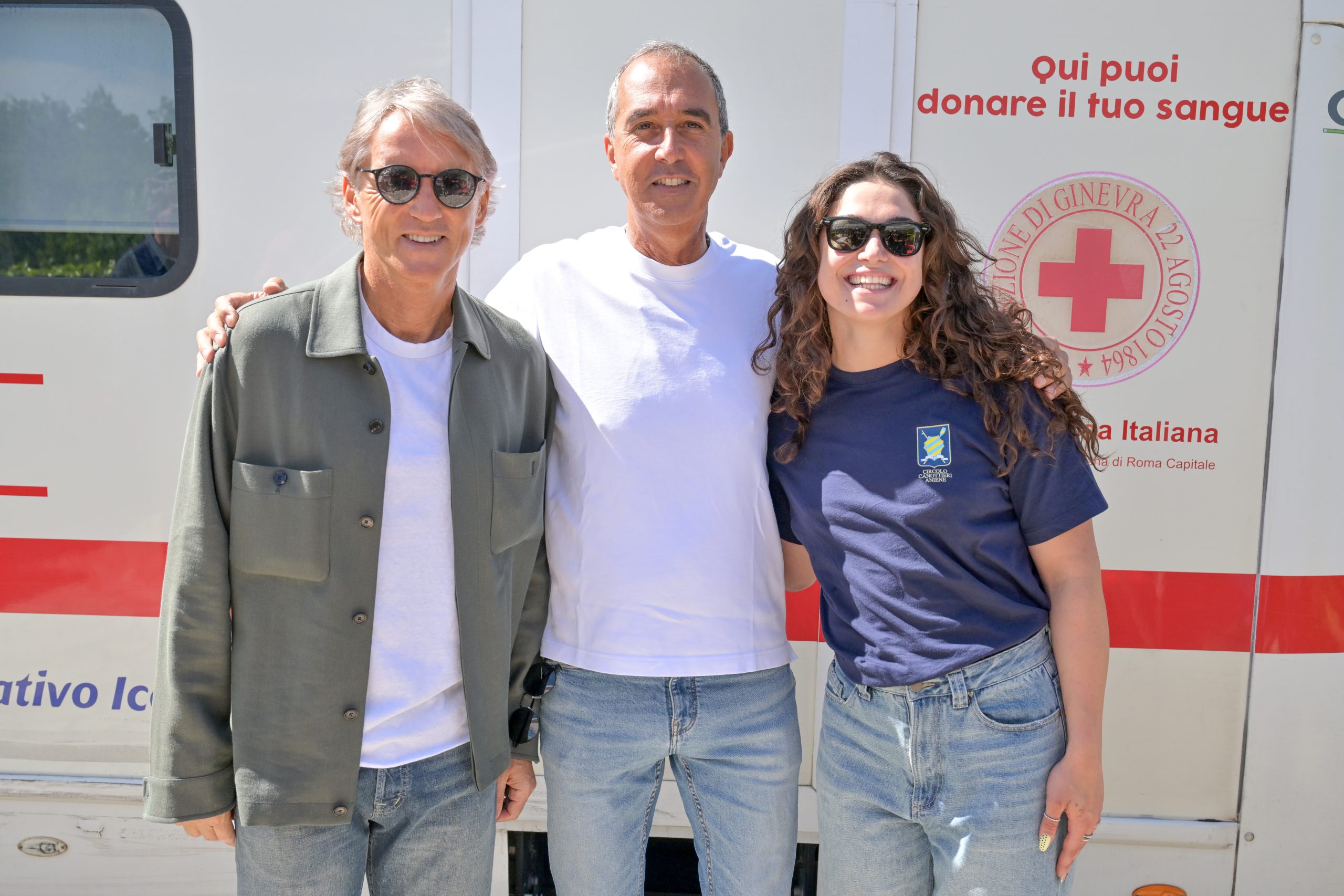 Benny Pilato e Roberto Mancini testimonial per la raccolta del sangue