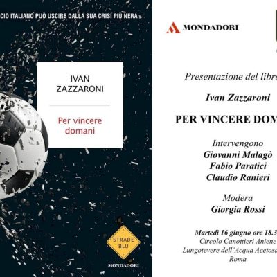 Il calcio del futuro: un libro per discuterne all'Aniene con Claudio Ranieri